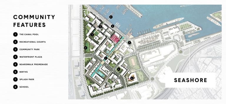 Seashore at Mina Rashid Master Plan