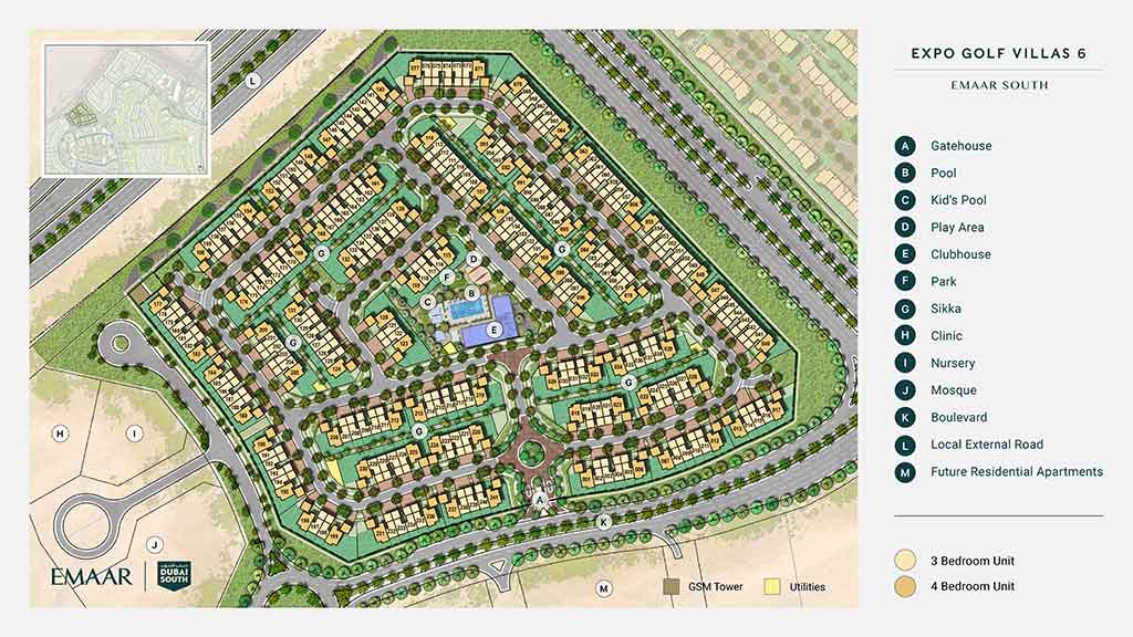 ES-Greenview-3-Expo-Villa_Cluster-Map