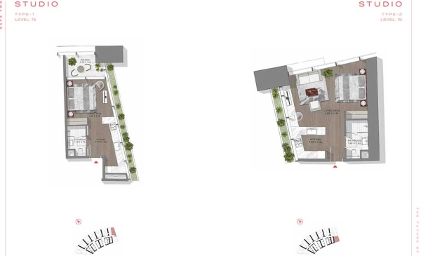 Safa Two by Damac Floor Plan