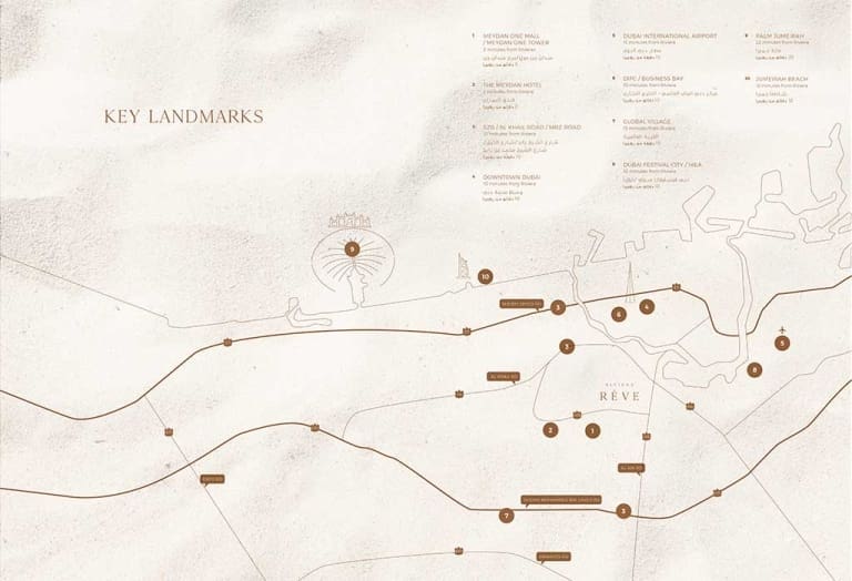 Riviera Reve Apartments Location Map