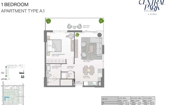 Laurel Central Park Floor Plans