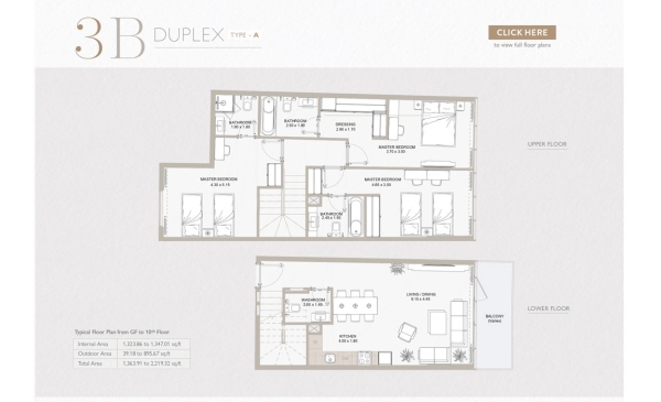 Perla 2 at Yas Island Abu Dhabi Floor Plans