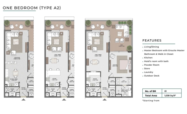 Aman at Al Reem Island Floor Plans