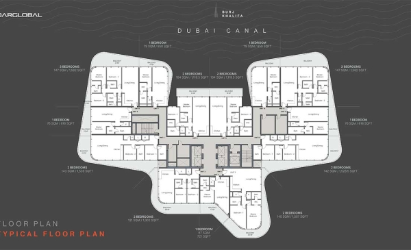 DG1 Living Tower Floor Plans