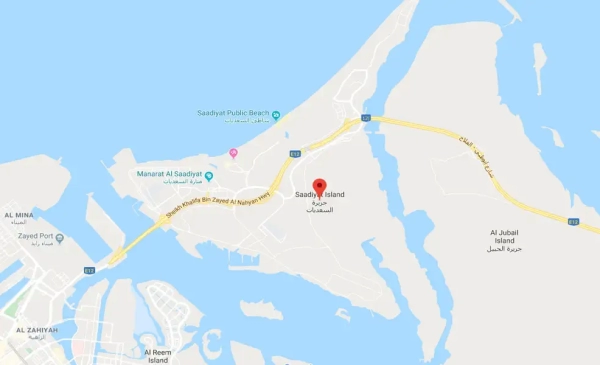 Manarat Living at Saadiyat Island Abu Dhabi Location Map