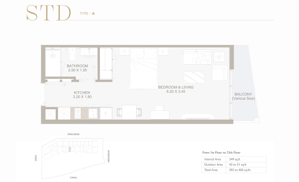 Perla 3 Yas Island Floor Plans