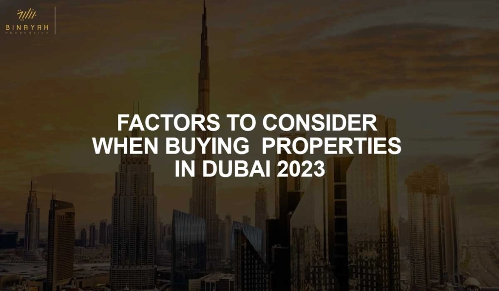 Buying Properties in Dubai 2023