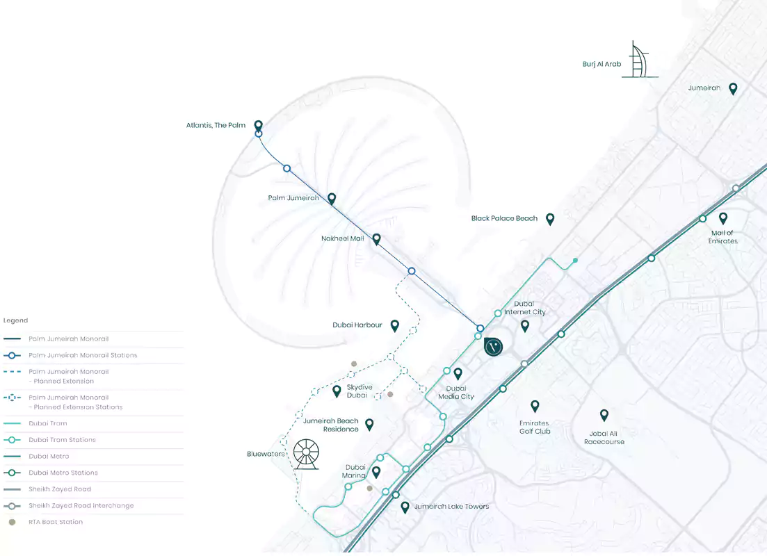 Palm View at Dubai Media City Master Plan