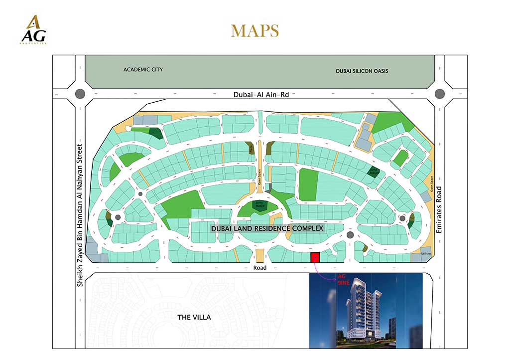 AG 9ine Master Plan at Dubailand