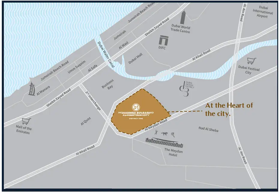 Blue Views Villansions Master Plan at MBR City Dubai