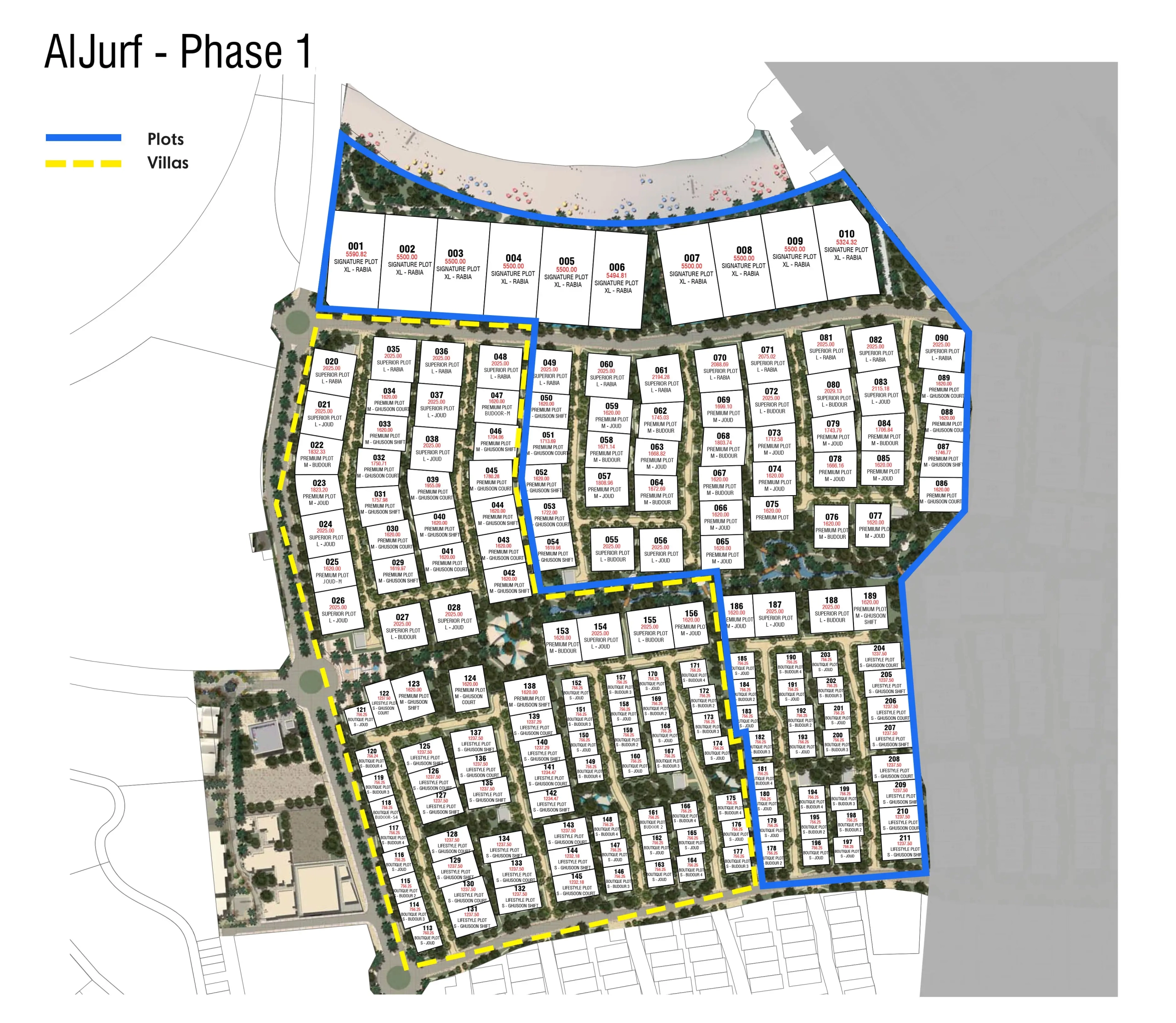 Budoor Villas Master Plan