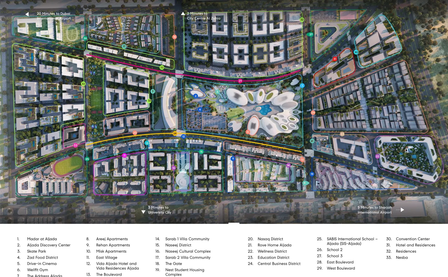 Nesba 3 at Aljada Master Plan