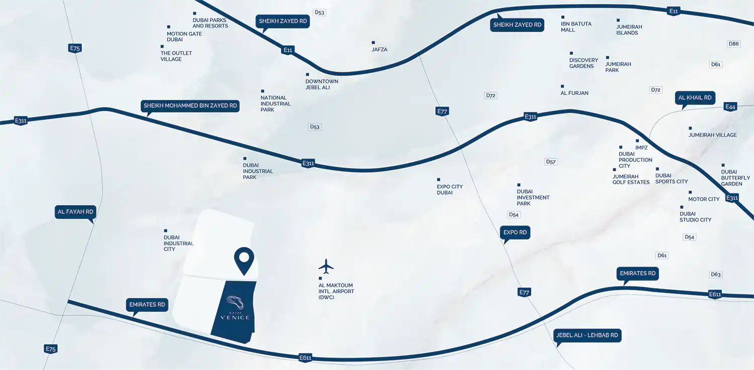 The Island at Azizi Venice Master Plan